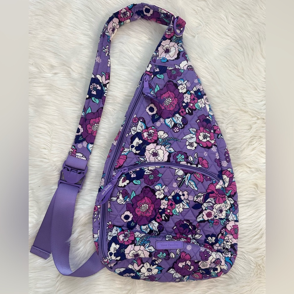 Vera Bradley Purple and Pink Floral Backpack